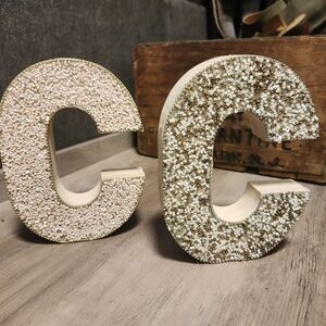 Decorative Beaded Letter C Set